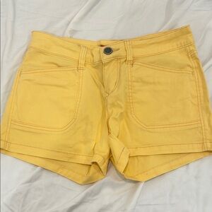 UNIONBAY Women's High Waist Yellow Shorts